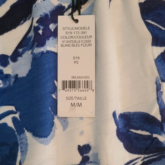 Elysian Blue & White Floral Pants - Picture 3 of 10